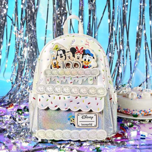 MINI SAC À DOS DISNEY100 Gâteau de célébration d'anniversaire - DISNEY LOUNGEFLY