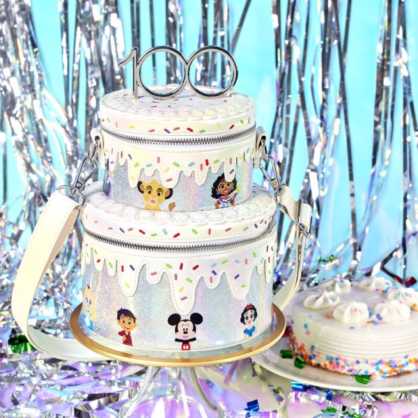 SAC À BANDOULIÈRE DISNEY100 Gâteau de célébration d'anniversaire - DISNEY LOUNGEFLY
