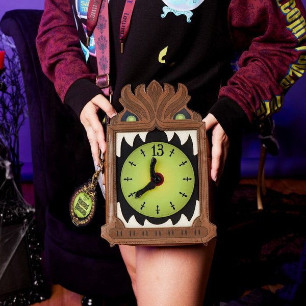SAC À BANDOULIÈRE Haunted Mansion Horloge du Grand Père - DISNEY LOUNGEFLY