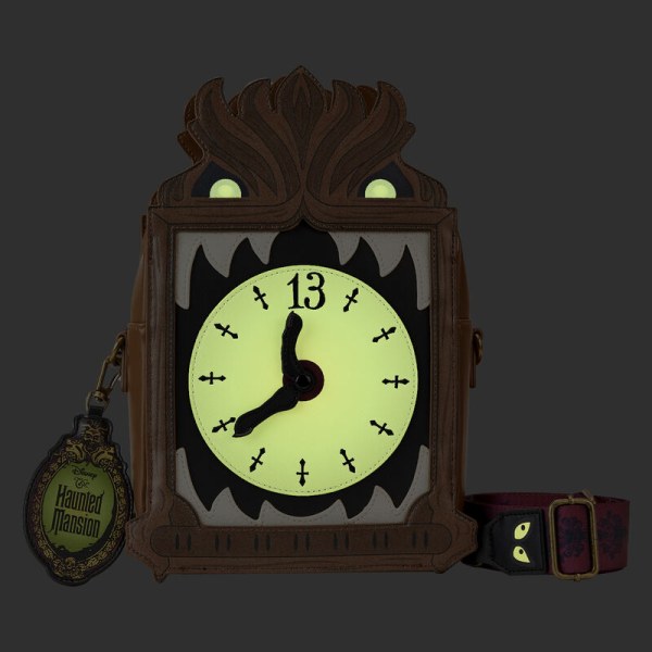 SAC À BANDOULIÈRE Haunted Mansion Horloge du Grand Père - DISNEY LOUNGEFLY