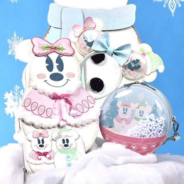 MINI SAC À DOS Mickey et Minnie Bonhomme de Neige - DISNEY LOUNGEFLY
