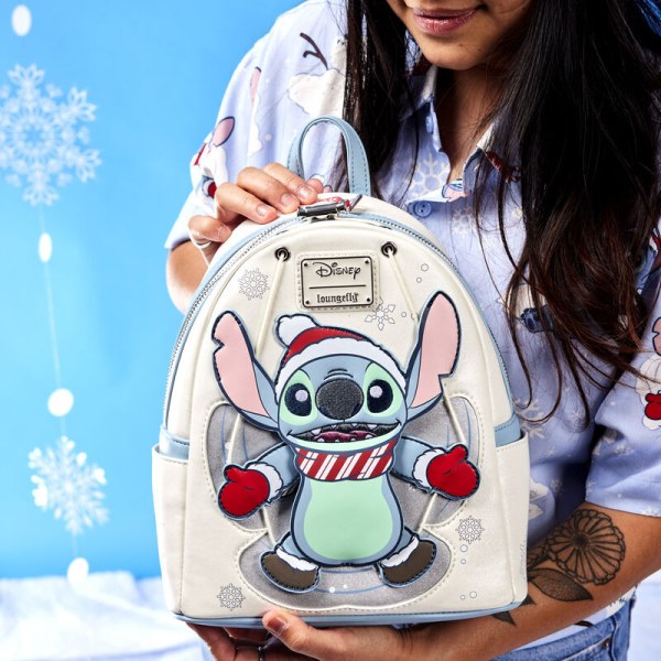 MINI SAC À DOS Stitch à la neige fait un ange - DISNEY LOUNGEFLY