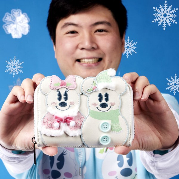 PORTEFEUILLE Mickey et Minnie Bonhomme de Neige - DISNEY LOUNGEFLY