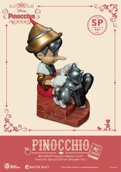 PINOCCHIO VERSION BOIS SPECIAL EDITION - DISNEY MASTERCRAFT