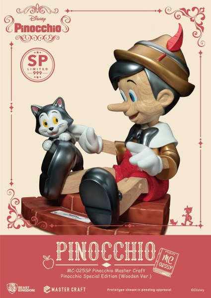 PINOCCHIO VERSION BOIS SPECIAL EDITION - DISNEY MASTERCRAFT