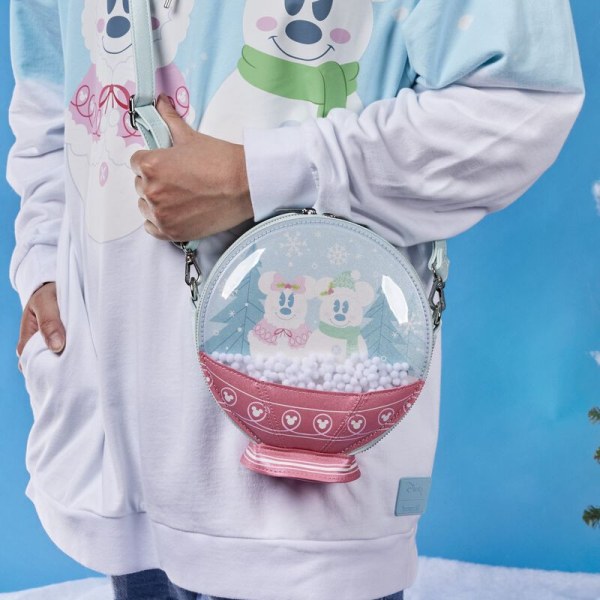 SAC À BANDOULIÈRE Mickey & Minnie Boule à neige - DISNEY LOUNGEFLY