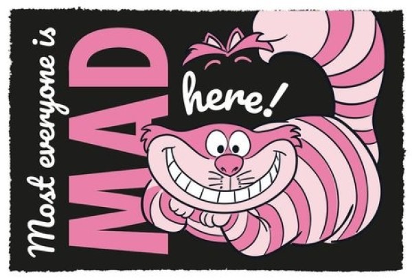 Paillasson Alice aux pays des merveilles 40 x 60 cm - Disney