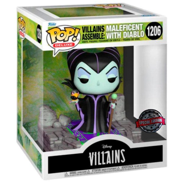 Funko Pop! DELUXE 1206 - Malefique et Diablo - Disney