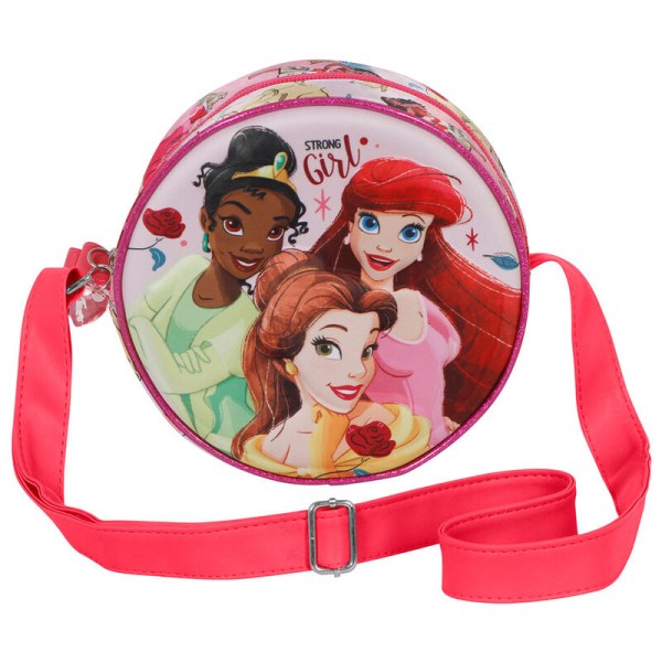 Sac à bandoulière rond princesses Disney "Strong girl"