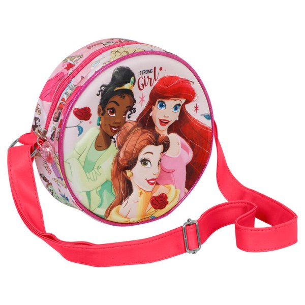 Sac à bandoulière rond princesses Disney "Strong girl"