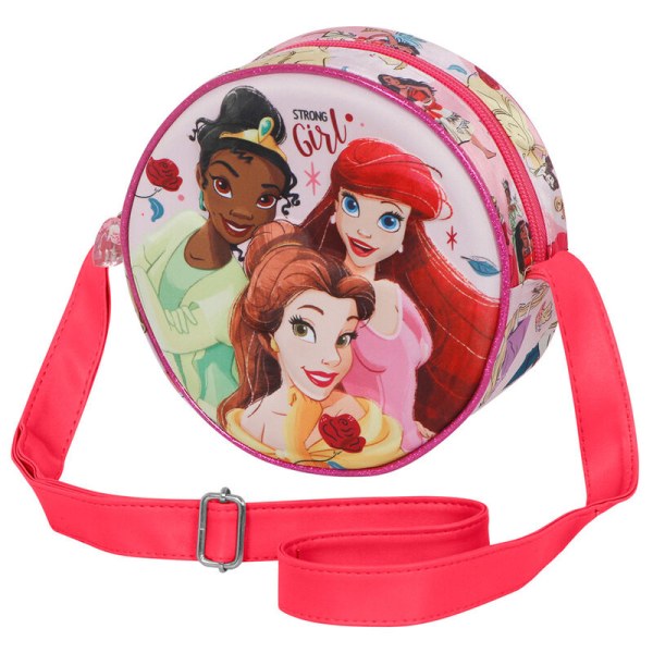 Sac à bandoulière rond princesses Disney "Strong girl"
