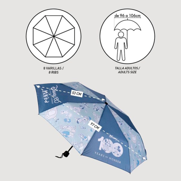 Parapluie manuel Disney 100