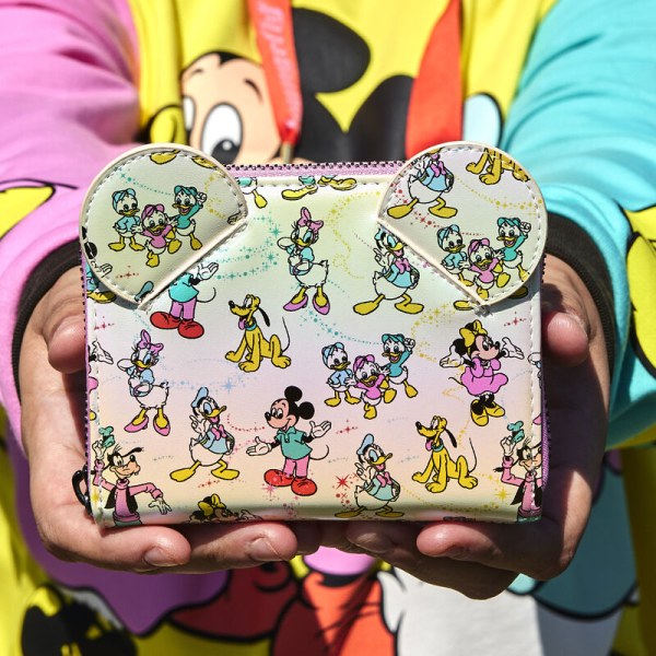 PORTEFEUILLE Disney 100 Iridescent Mickey et ses amis  - DISNEY LOUNGEFLY