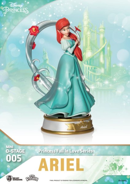 Lot de 6 Figurines Disney Princesses "Fall in love" series - Disney mini D-Stage