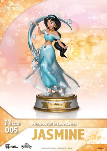 Lot de 6 Figurines Disney Princesses "Fall in love" series - Disney mini D-Stage