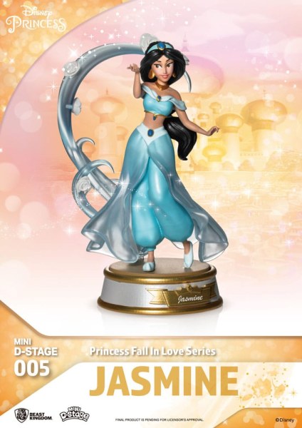 Lot de 6 Figurines Disney Princesses "Fall in love" series - Disney mini D-Stage