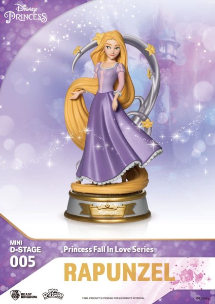 Lot de 6 Figurines Disney Princesses "Fall in love" series - Disney mini D-Stage
