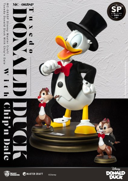 TUXEDO DONALD ET TIC & TAC DISNEY100 - DISNEY MASTERCRAFT
