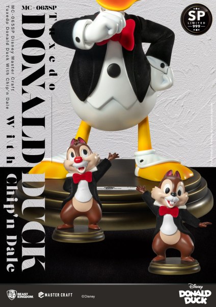TUXEDO DONALD ET TIC & TAC DISNEY100 - DISNEY MASTERCRAFT