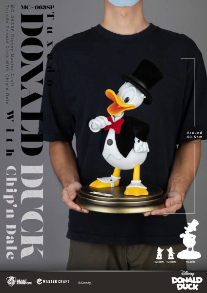TUXEDO DONALD ET TIC & TAC DISNEY100 - DISNEY MASTERCRAFT