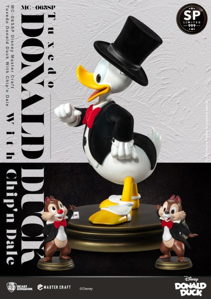 TUXEDO DONALD ET TIC & TAC DISNEY100 - DISNEY MASTERCRAFT