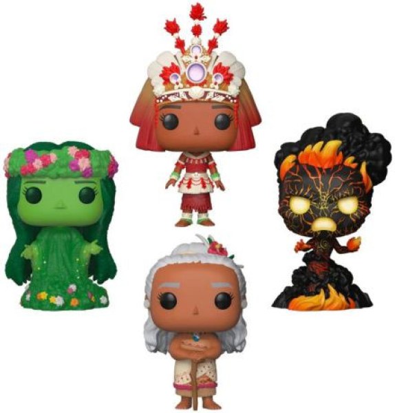 Pack de 4 Funko Pop! Movies Vinyl - Moana - Disney