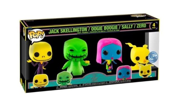 Pack de 4 Funko Pop! Movies Vinyl - L'Étrange Noël de monsieur Jack (EMEA) - Disney