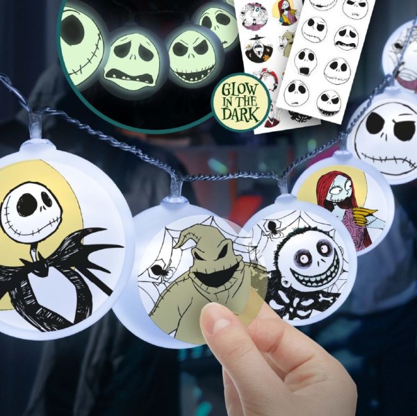 Guirlande lumineuse avec autocollants L'Étrange Noël de Monsieur Jack - Disney