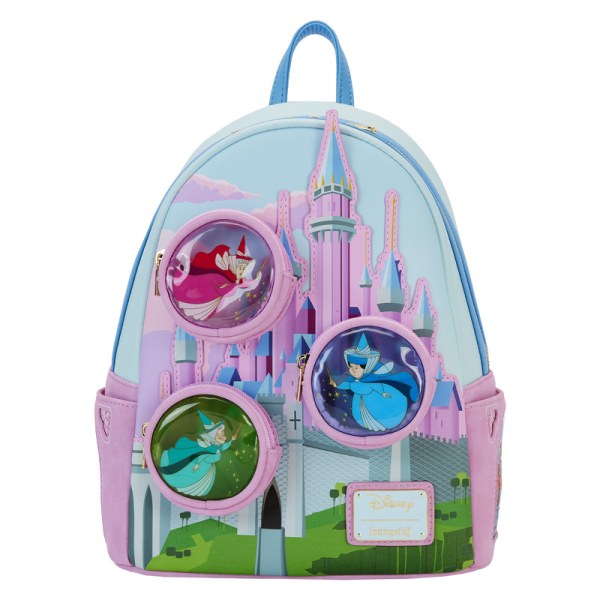 Mini sac à dos château La Belle au bois dormant avec Les Trois Bonnes Fées - DISNEY LOUNGEFLY