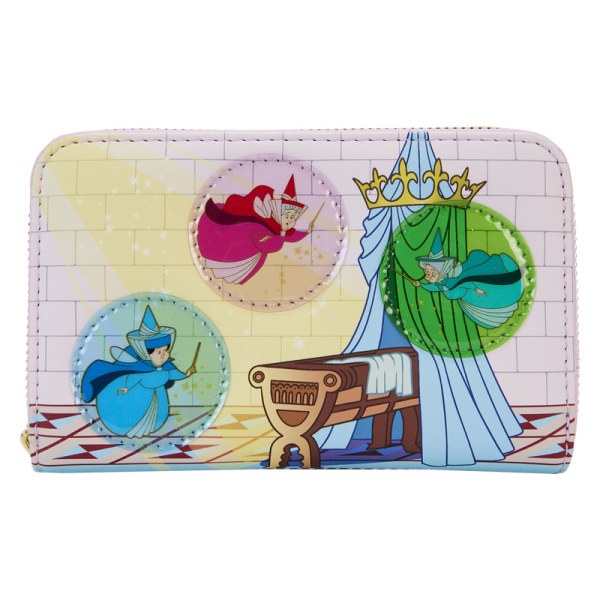 PORTEFEUILLE  Château La Belle au bois dormant avec les Trois Bonnes Fées - DISNEY LOUNGEFLY