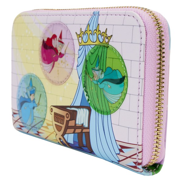 PORTEFEUILLE  Château La Belle au bois dormant avec les Trois Bonnes Fées - DISNEY LOUNGEFLY