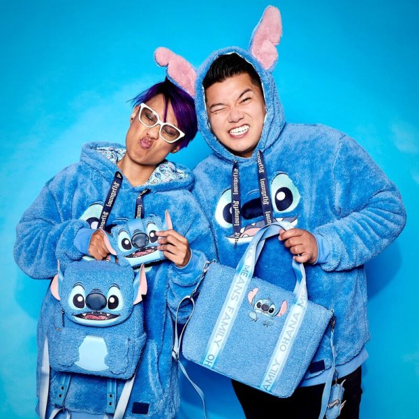 Mini sac à dos Stitch en peluche Sherpa - DISNEY LOUNGEFLY