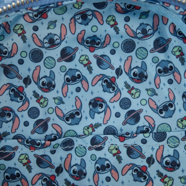 Mini sac à dos Stitch en peluche Sherpa - DISNEY LOUNGEFLY