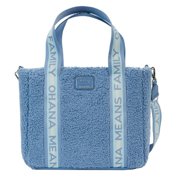 Tote bag Stitch en peluche Sherpa avec portemonnaie - DISNEY LOUNGEFLY
