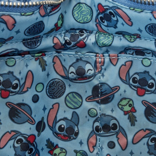 Tote bag Stitch en peluche Sherpa avec portemonnaie - DISNEY LOUNGEFLY