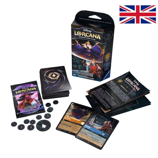 Deck de démarrage Ambre et Saphir (langue anglais) Disney Lorcana Rise of the Floodborn