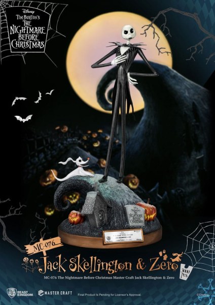 Jack Skellington et Zero - Disney Mastercraft