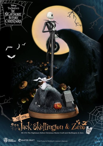 Jack Skellington et Zero - Disney Mastercraft