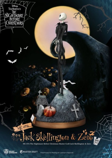 Jack Skellington et Zero - Disney Mastercraft