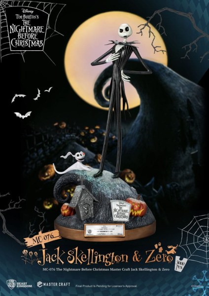 Jack Skellington et Zero - Disney Mastercraft