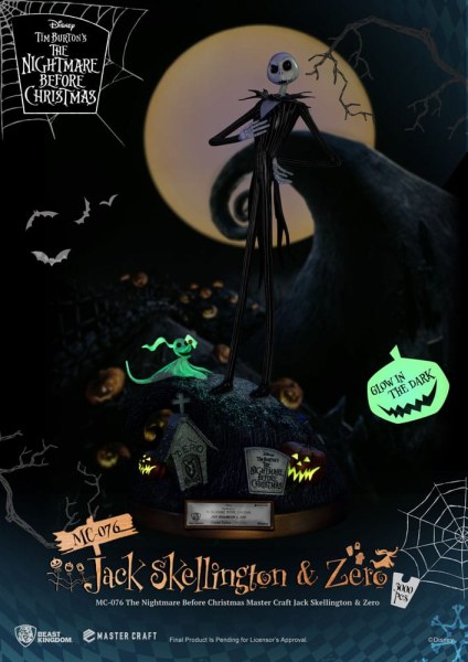 Jack Skellington et Zero - Disney Mastercraft