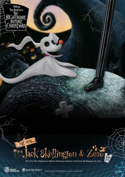 Jack Skellington et Zero - Disney Mastercraft