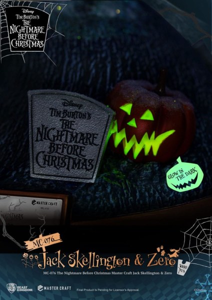 Jack Skellington et Zero - Disney Mastercraft