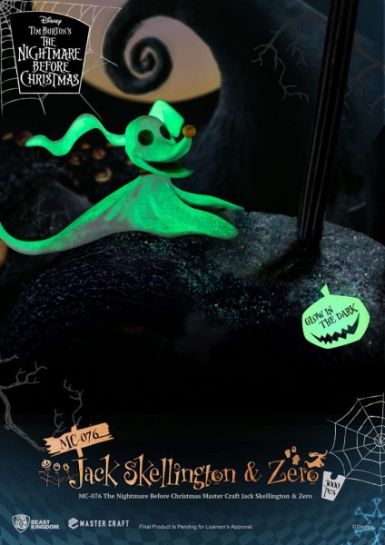 Jack Skellington et Zero - Disney Mastercraft