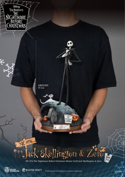Jack Skellington et Zero - Disney Mastercraft