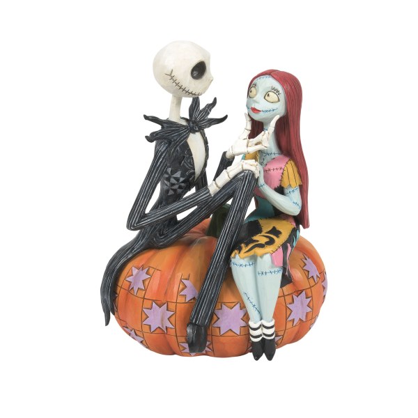 Jack et Sally sur une citrouille - Disney Traditions
