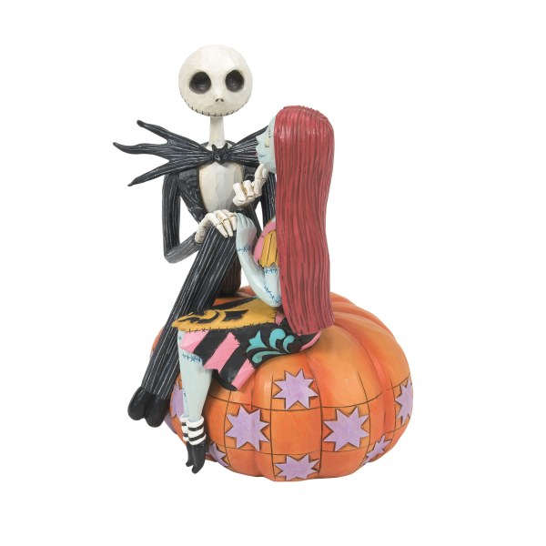Jack et Sally sur une citrouille - Disney Traditions