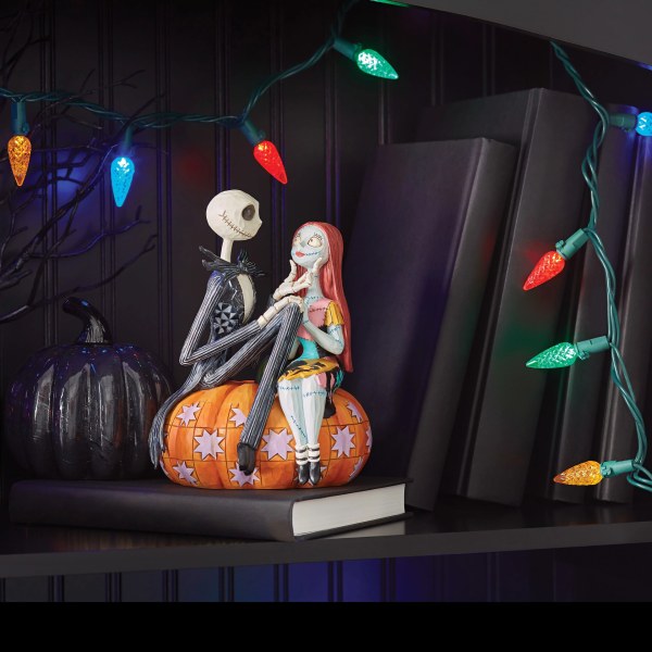 Jack et Sally sur une citrouille - Disney Traditions