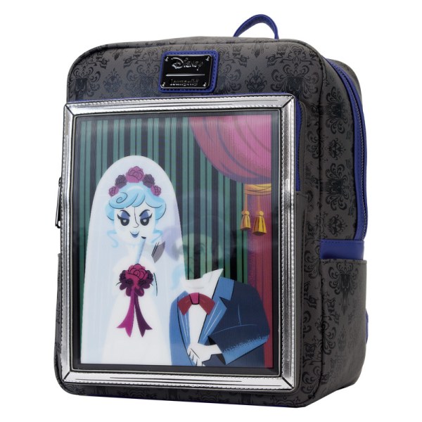 MINI SAC À DOS Lenticulaire Haunted Mansion Portrait The Black Widow - DISNEY LOUNGEFLY