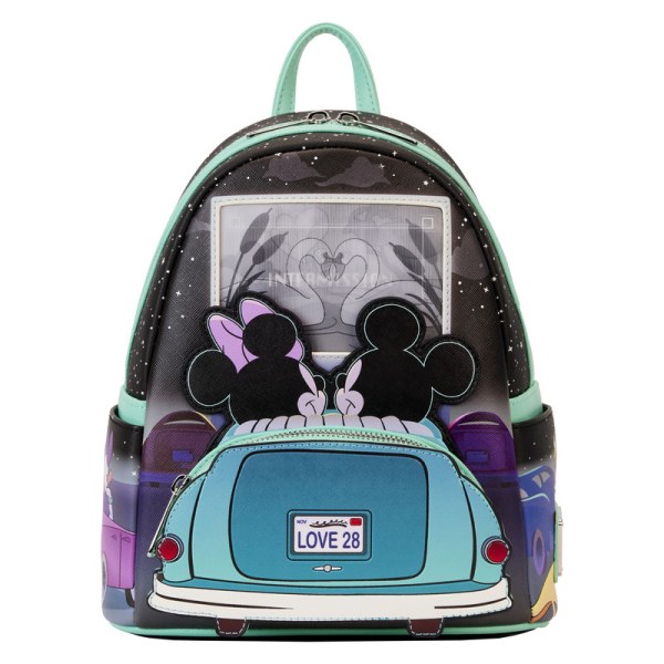 MINI SAC À DOS Lenticulaire Mickey et Minnie Date Night au Drive-In - DISNEY LOUNGEFLY